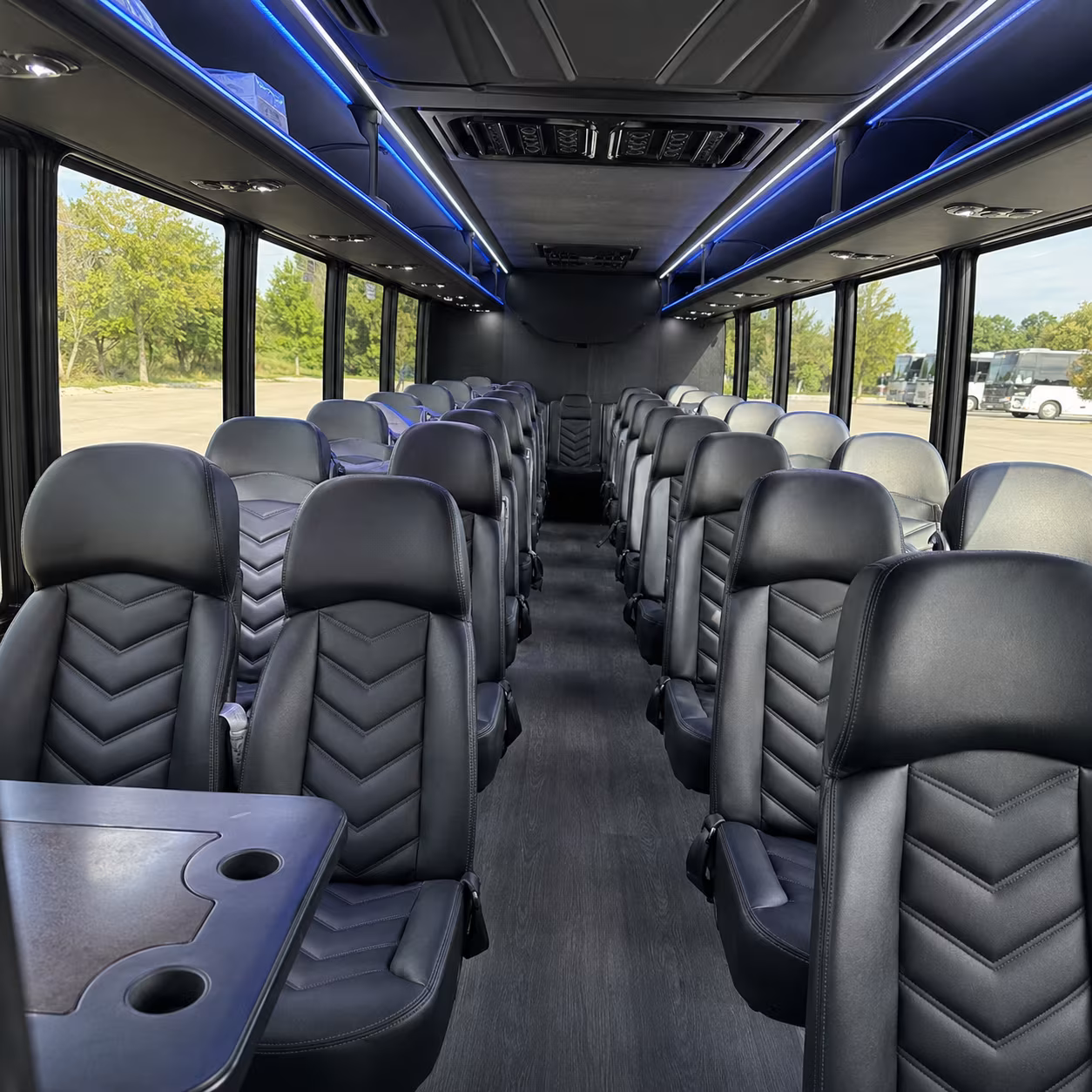 25 passenger minibus interior